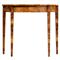 Calag French Country Brown Burl Wood Console Table