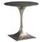 Orwell Industrial Loft Grey Aluminum Round Side Table