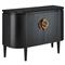 Sazana Modern Classic Black Oak Demilune Sideboard