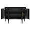 Sazana Modern Classic Black Oak Demilune Sideboard