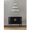 Sazana Modern Classic Black Oak Demilune Sideboard