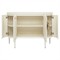 Sazana Modern Classic White Oak Demilune Sideboard