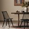 Lara French Classic Black Oak Wood Windsor Dining Side Chair