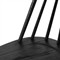 Lara French Classic Black Oak Wood Windsor Dining Side Chair