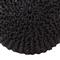 Azene Coastal Beach Black Woven Jute Round Pouf