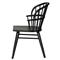 Elora French Country Black Wood Windsor Dining Chair