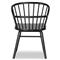 Elora French Country Black Wood Windsor Dining Chair