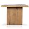 Alina Rustic Lodge Brown Oak Wood Rectangular Dining Table - 84&quot;W