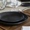 Livia Modern Classic Matte Black Stoneware Dinner Plate - Set of 4
