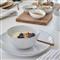 Livia Modern Classic White Stoneware Salad Plate - Set of 4