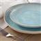 Eivissa Coastal Beach Blue Stoneware Salad Plate - Set of 4