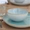 Eivissa Coastal Beach Blue Stoneware Salad Plate - Set of 4