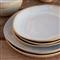 Eivissa Coastal Beach Beige Stoneware Salad Plate - Set of 4