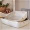 Eivissa Coastal Beach Beige Stoneware Rectangular Baking Dish