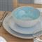 Eivissa Coastal Beach Blue Stoneware Cereal Bowl - Set of 4