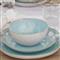 Eivissa Coastal Beach Blue Stoneware Cereal Bowl - Set of 4