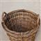 Camilla Coastal Beach Natural Handwoven Rattan Floor Log Basket