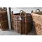 Camilla Coastal Beach Natural Handwoven Rattan Fireplace Floor Basket