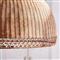 Melanie Mid Century Modern Natural Rattan Pendant - Small