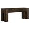 Oliver Rustic Lodge Dark Brown Oak Wood Rectangular Console Table