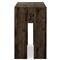 Oliver Rustic Lodge Dark Brown Oak Wood Rectangular Console Table
