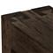 Oliver Rustic Lodge Dark Brown Oak Wood Rectangular Console Table