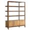 Rissa Modern Classic Dark Brown Acacia Wood Wide Bookcase
