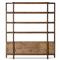Rissa Modern Classic Dark Brown Acacia Wood Wide Bookcase