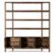 Rissa Modern Classic Dark Brown Acacia Wood Wide Bookcase