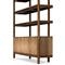 Rissa Modern Classic Dark Brown Acacia Wood Wide Bookcase