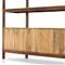 Rissa Modern Classic Dark Brown Acacia Wood Wide Bookcase