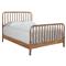 Lynda Coastal Beach Brown Wood Spindle Bed - Queen