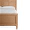 Kalea Coastal Beach Honey Brown Woven Rattan Frame Classic Bed - Twin