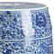 Koby Global Bazaar Blue Glazed Hand Painted Round Garden Stool