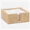 Barth Coastal Beach Natural Raffia Cocktail Napkin Tray - Set of 2