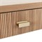 Worlds Away Larkin Modern Classic Natural Wood Brass Rectangular Desk