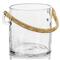Fatima Coastal Beach Natural Woven Rattan Handle Glass Ice Bucket