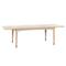 Bertram Modern Sand Oak Extendable Dining Table - 76-100&quot;W
