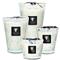 Baobab Collection Sapphire Pearls Coastal White Glass Scented Candle - Small