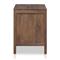 Rhian Coastal Beach Brown Mango Wood Woven Cane 3 Drawer Nightstand