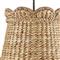 Rowan Coastal Beach Natural Water Hyacinth Woven Shade Pendant - Small