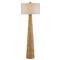 Elliot Coastal Beach Natural Water Hyacinth Column Floor Lamp