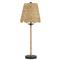 Finn Coastal Beach Natural Water Hyacinth Woven Buffet Table Lamp