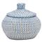 Pigeon and Poodle Roslyn Navy Woven Whitewashed Seagrass Round Basket - Set of 2