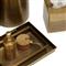 Pigeon and Poodle Hagen Modern Antique Brass Stainless Steel Tray - Set of 2