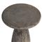 Eduard Industrial Loft Dark Grey Concrete Round Outdoor Drink Side Table