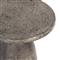 Eduard Industrial Loft Dark Grey Concrete Round Pedestal Outdoor Side Table