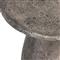 Eduard Industrial Loft Dark Grey Concrete Round Pedestal Outdoor Side Table