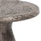 Eduard Industrial Loft Dark Grey Concrete Round Pedestal Outdoor Side Table