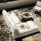 Cee Modern Classic Cream Upholstered 2 Piece Outdoor Sectional - 111&quot;Wx72&quot;D